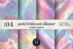 Holographic Pastel Digital Paper, Iridescent Texture Product Image 1
