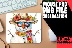 Sunny Snowman Splendor: Beachy Sublimation PNG Product Image 1