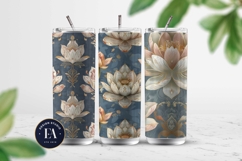 Vintage Mughal Lotus Pattern | Indian Lotus Floral Texture Product Image 2