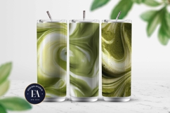 Matcha Latte Swirl Pattern, Creamy Matcha Abstract Paper Product Image 2
