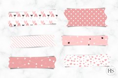 10 Digital Valentine's Day Washi Tape, Heart Stickers Product Image 2