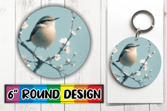 Radiant Sublimation Circle Ornaments, Birds Product Image 1
