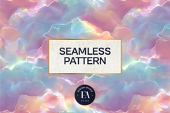 Holographic Pastel Digital Paper, Iridescent Texture Product Image 2