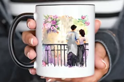 Watercolor The Bride and Groom Sublimation PNG Product Image 3