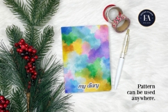 Watercolor Wash Digital Paper | Seamless Rainbow Texture Product Image 4