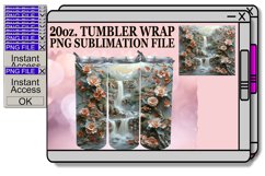 Garden Overlook 3D Tumbler Sublimation 20oz Product Image 1