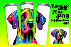 STUNNING 20oz PNG Tumbler Template , Dog Product Image 1