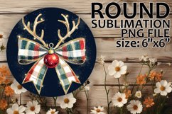 Joyful Circle Designs Sublimation PNG, Holiday Bow Product Image 1