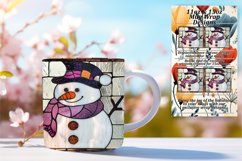 Holiday 3D Snowman Stained Glass Wrap Product Image 1