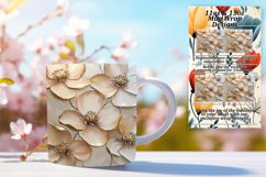 Sweet 15oz Mug Wrap Png Artwork , 3D Flower Product Image 1