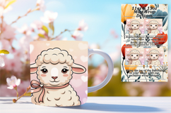 Stunning 15oz Png Mug Wrap Design , Valenines Animals Product Image 1