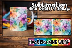 Colorful Spring Abstract Art Mug Wrap 11oz 15oz Sublimation Product Image 1
