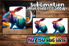 Exquisite charm 11oz 15oz mug wrap, Animals Art Product Image 1