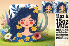 Stunning Woman Portrait Mug Wrap Sublimation 11oz/15oz Product Image 1