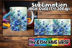 Charming whispers 11oz 15oz sublimation wrap, Watercolor Pat Product Image 1