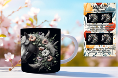 RICH 11oz Mug Wrap PNG Design , Horse Product Image 1