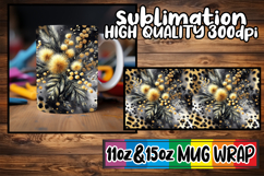 Cheerful memories 11oz 15oz sublimation wrap, Leopard Prints Product Image 1