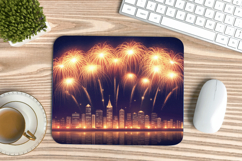 Happy New Year PNG Mouse Pad,Festive New Year's Eve 2026 PNG Product Image 1