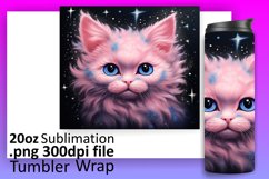 Whisker-tastic Tumbler Delights: Sublimation Artistry Product Image 1