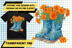 Prairie Petunia Parade: Watercolor Floral Sublimation Product Image 1