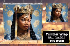 3D Melanin Charm Tumbler Wrap 20oz Product Image 1