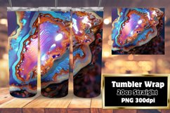 3D Agate Shine Tumbler Wrap 20oz Sublime Product Image 1