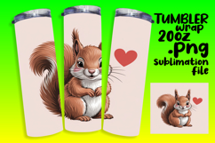 20oz Sublimation Gift Template , Valenines Animals Product Image 1