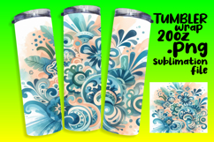 20oz Tumbler Artwork for Every Occasion , Watercolor Patter Product Image 1