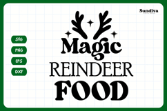 Christmas Treat Bag Quote SVG | Magic Reindeer Food Product Image 3