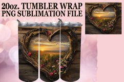 Scenic Serenade: Wooden Heart Wrap Product Image 1