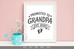 Promoted to Grandpa - Funny SVG Design for T-Shirts and Gift Product Image 3