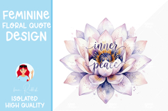 50 Feminine Floral Designs Watercolor Flowers &amp; Quotes Product Image 5