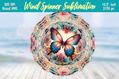 Cute butterfly windspinner |Summer Wind spinner sublimation Product Image 1