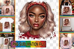 VIBRANT TSHIRT DESIGN PNG Sublimation, Love Girl Product Image 1
