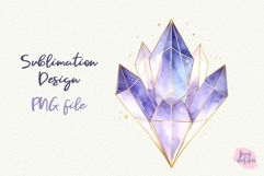 Crystal Shard Cluster Sacred Geometry Clipart Celestial PNG Product Image 1