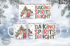 Baking Spirits Mug Wrap Design-Christmas Dog Sublimation Product Image 1