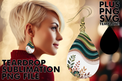 Joyful Teardrop Earrings Art Ideas, Pattern Product Image 1