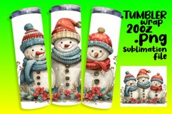 Gingerbread Man Holiday Design 20oz Tumbler Wrap Product Image 1