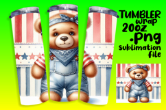 Unique Gift: 20oz Tumbler Design , Teddy Bear Product Image 1