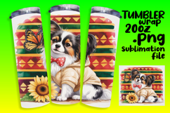 GLAMOROUS 20oz Tumbler Template , Cute Dog Product Image 1