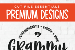 Grammy svg - a Grammy heart grandma svg for crafters Product Image 6