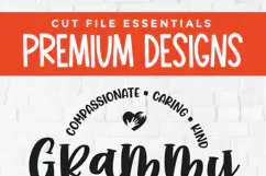 Grammy svg - a Grammy heart grandma svg for crafters Product Image 6