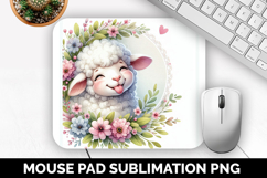 Cute Animals Mouse Pad Bundle, Sublimation Mouse Pad PNG Product Image 15