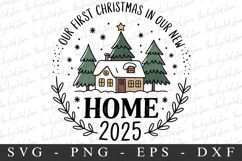 Our First Christmas 2025 Svg | Christmas svg | Svg cut file Product Image 1