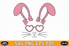 Cute Bunny SVG Sublimation Design | Sublimation Product Image 1