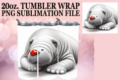 Cozy Sublimation 20oz tumbler wrap, Cute Animals Product Image 1