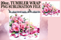 ENCHANTING SMILES 20oz TUMBLER WRAP, Flowers Product Image 1