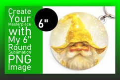 Springtime Spirits: Gnome Round Design Sublimation PNG Product Image 1