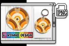 Whimsical Elegance: Sublimation Patterns &amp; Keychain Product Image 1