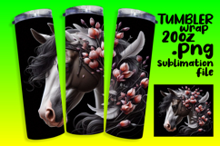 20oz Tumbler Graphic for Sublimation , Horse Product Image 1
